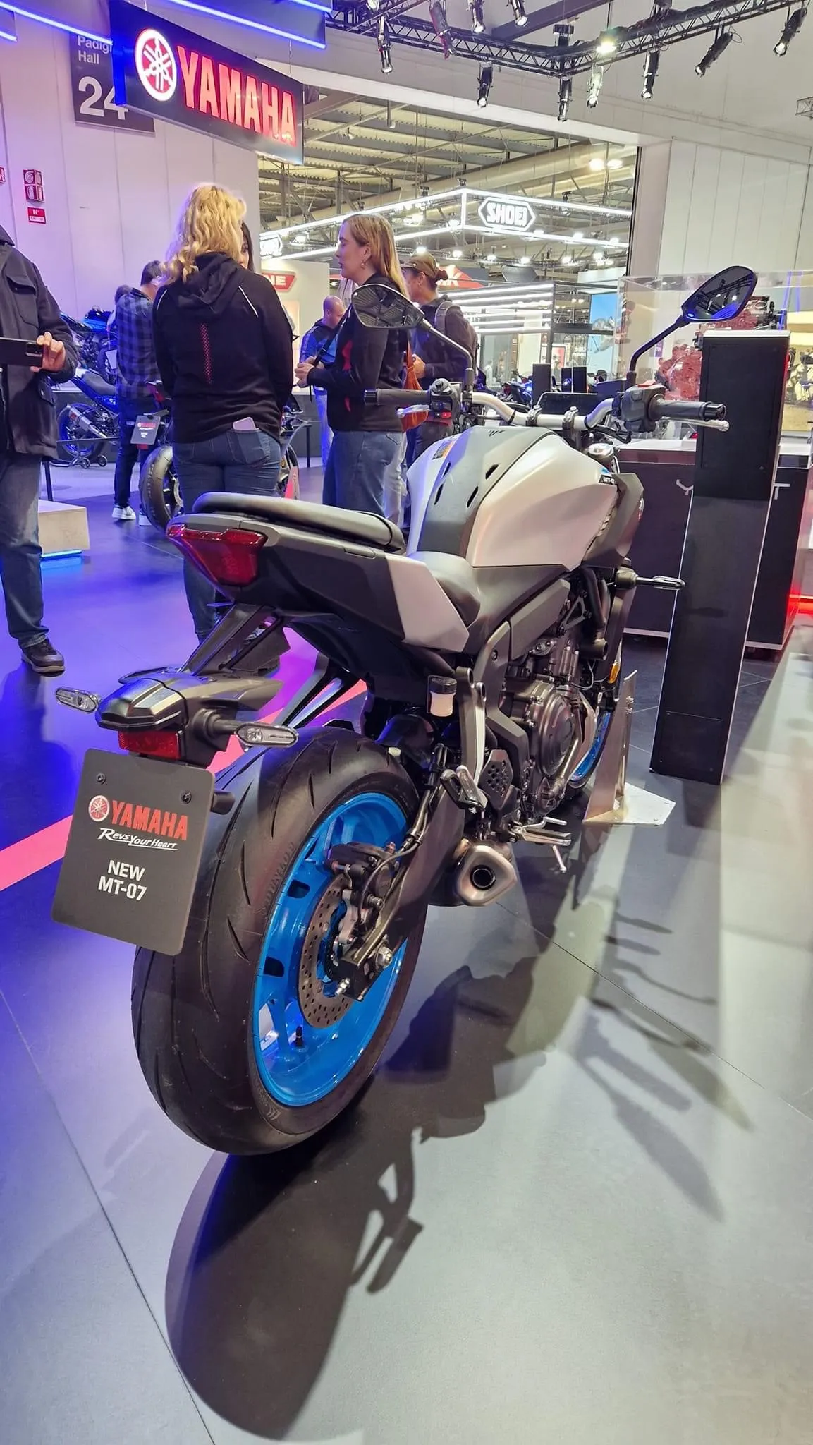 Yamaha MT-07 on display at EICMA