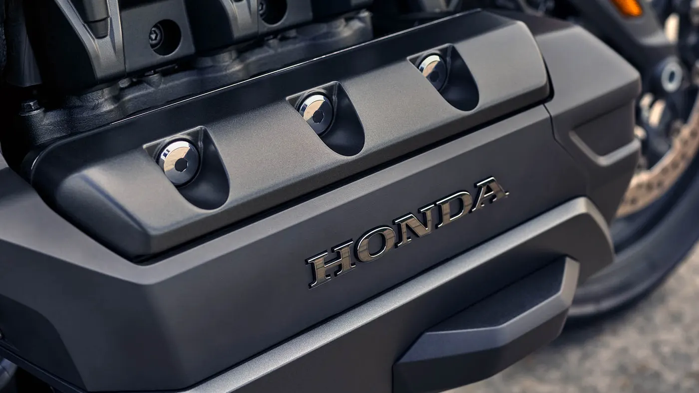 Detail of the Honda Gold Wing integrated pannier and rear bodywork