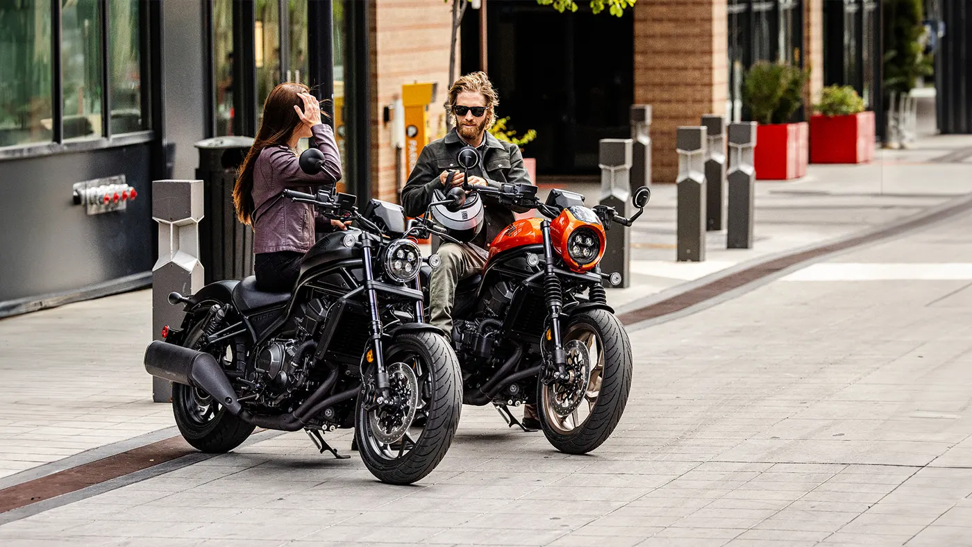 Honda Rebel 1100 ridden in the city