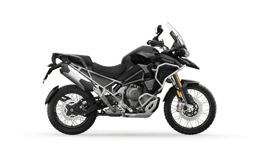 Sapphire Black Triumph Tiger 1200 Rally Explorer side profile