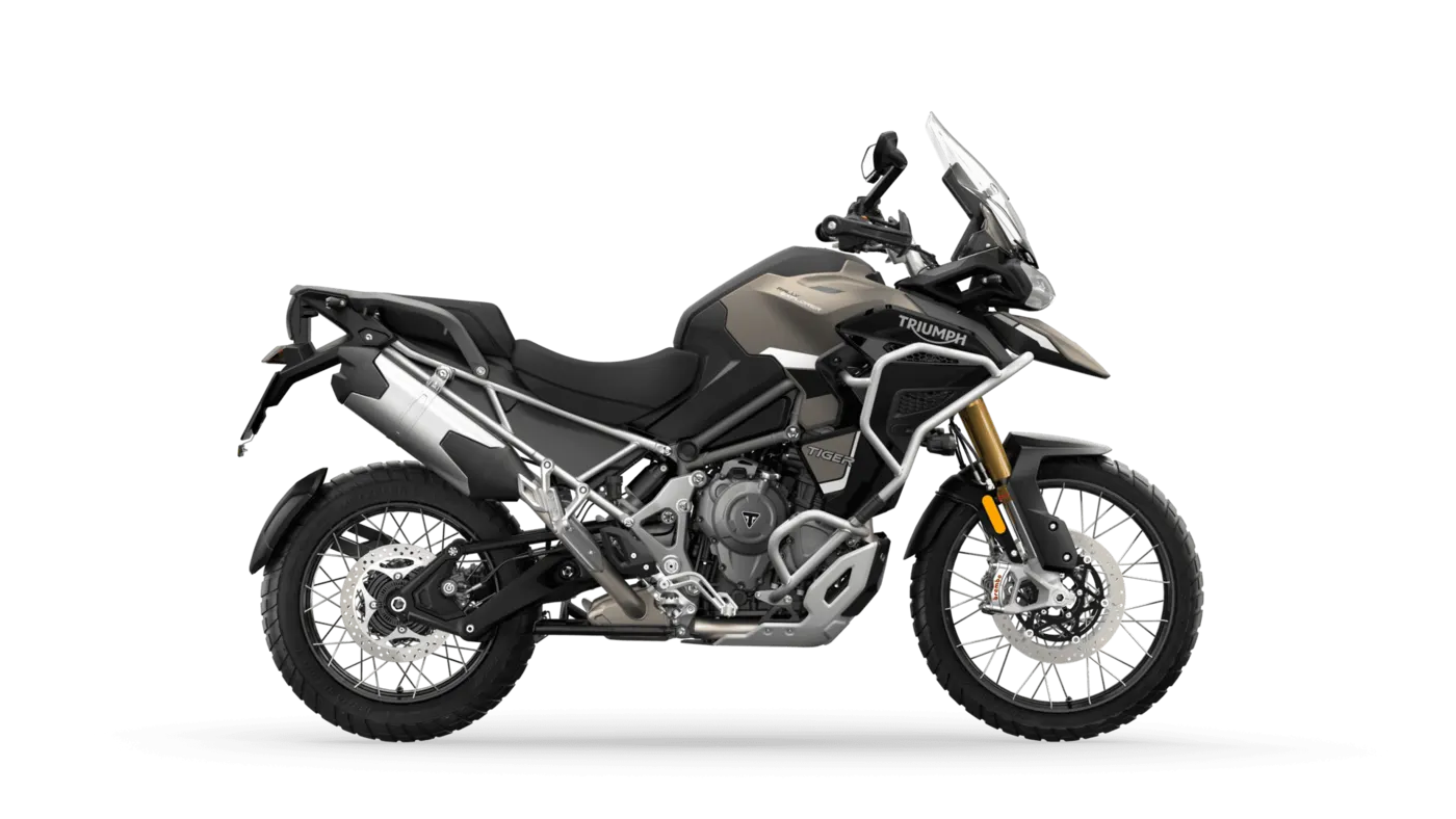 Matt sandstorm Triumph Tiger 1200 Rally Explorer side profile